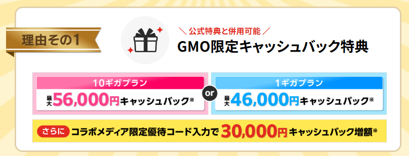 ドコモ光 キャッシュバック内訳