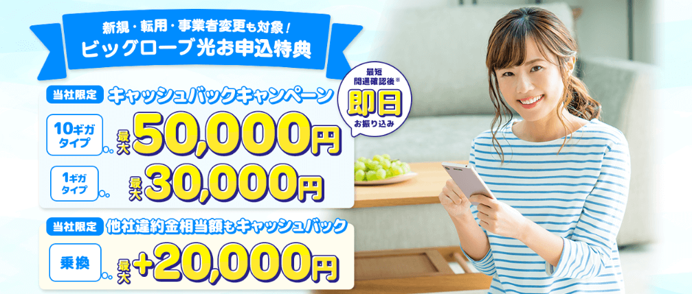 ビッグローブ光 アウンカンパニー
