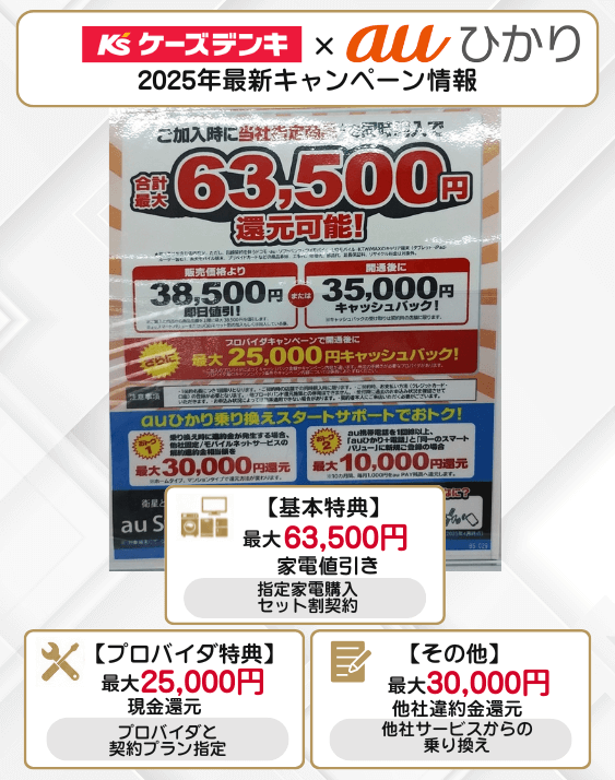 auひかり ケーズデンキ キャンペーン
